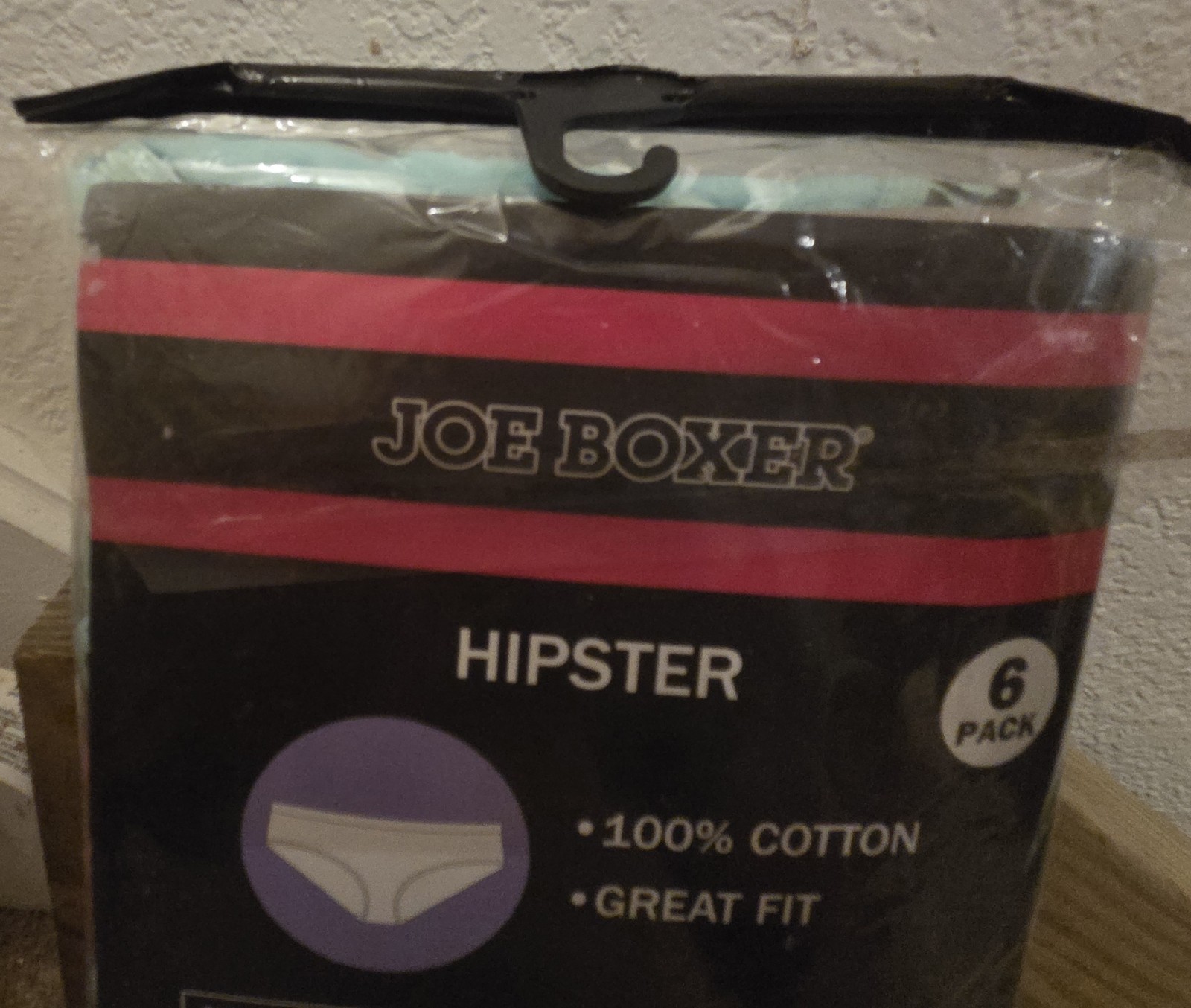 Womens Underwear 2 pkgs Joe Boxer Hipster Panties 6 pairs per pack Size 7 NOS