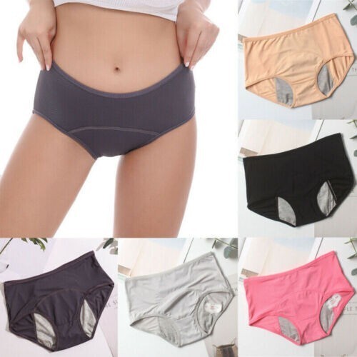 women Menstrual Period Leak Proof Pants Heavy Flow Extra Protection Plus Size