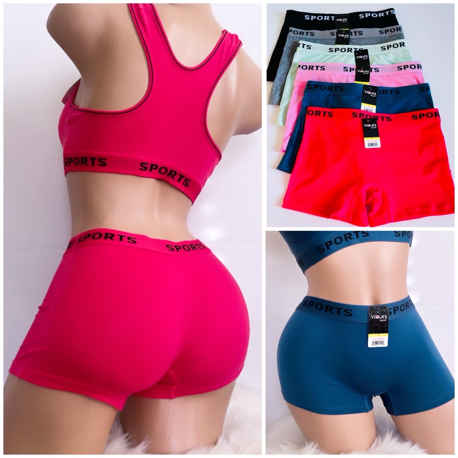 6 Boyshorts Sports SEXY Seamless Panties Undies Shortie Underwear 8925 Shorts XL