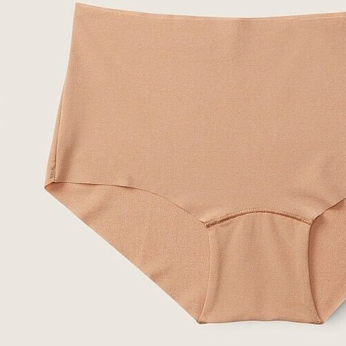 S NOSHOW Mocha Latte Beige LowRise Victorias Secret PINK Boyshort Brief Pantie