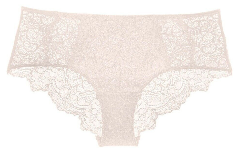 Liberte Bowery Scalloped Lace Hipster Panty sz L blush