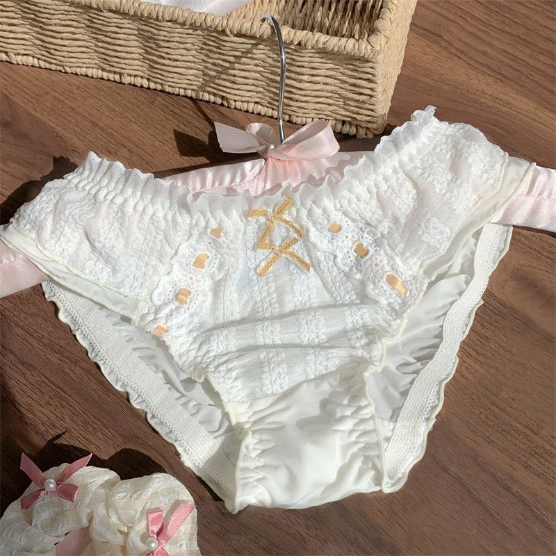Sweet Womens Bow Princess Panties Briefs Oversize Lolita Cute Underpants