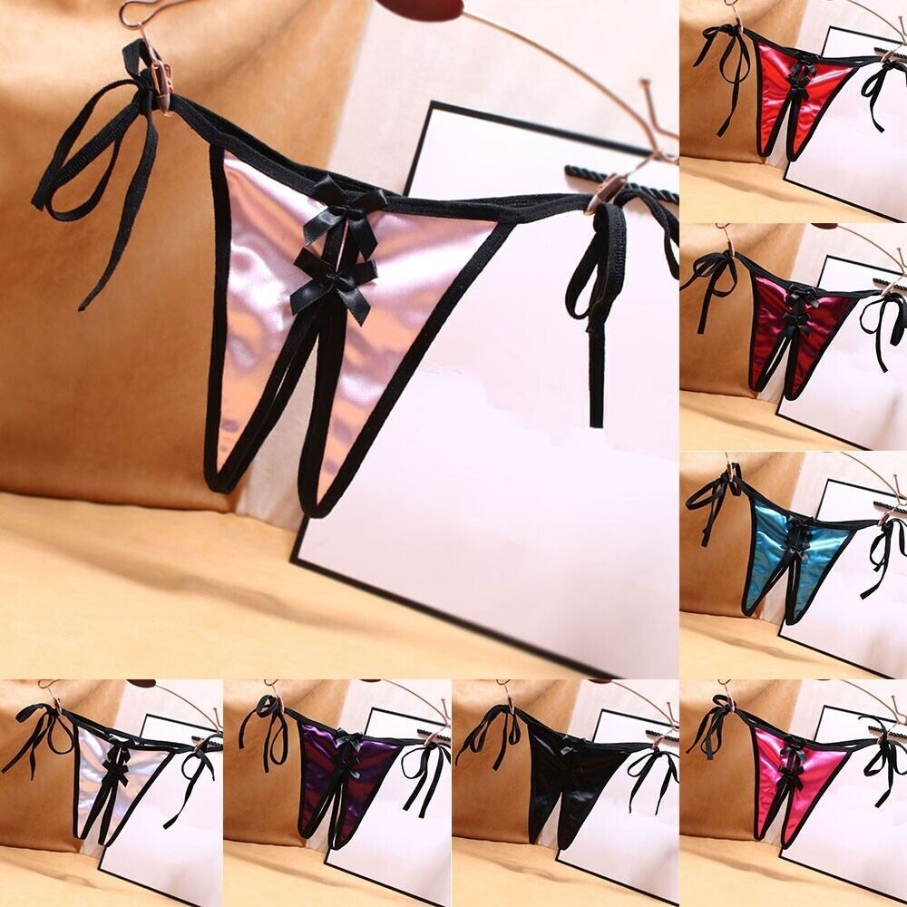 ☆USA☆ Sexy Women Lace Thong G-string Panties Lingerie Underwear Crotchles T-back