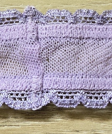 NWT Vintage Y2K Victoria’s Secret Lavender Sheer Nylon Mesh Thong String Panty S