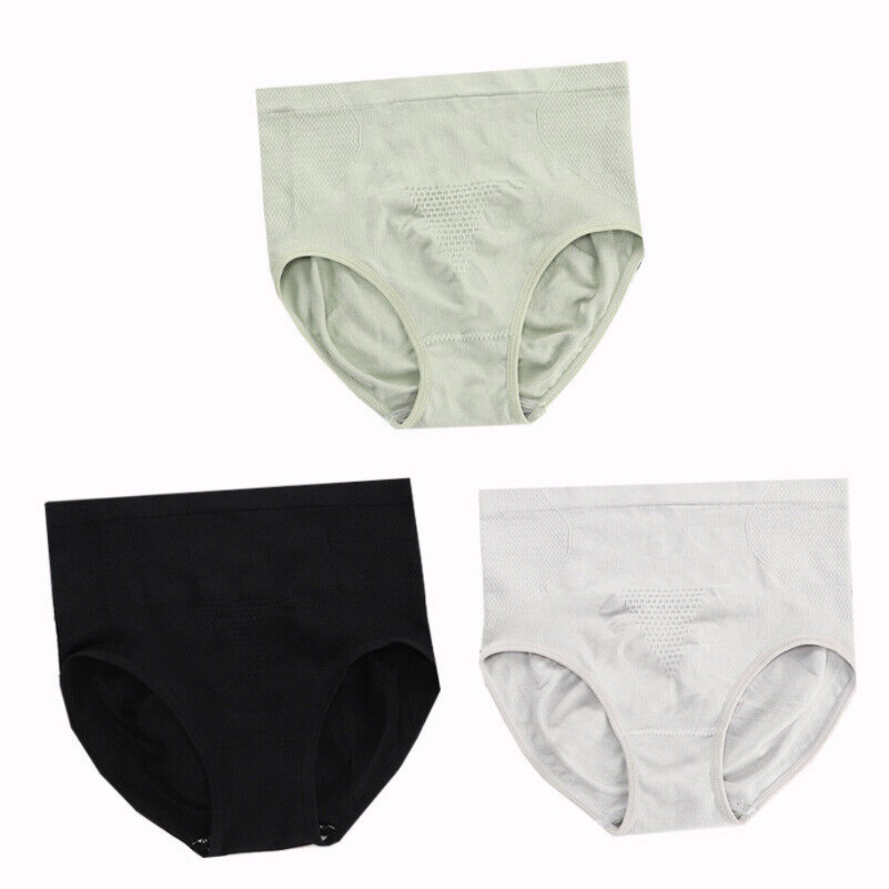 3 Pack Shapers Women High Waist Body Shapewear Underwear Tummy Control Panties