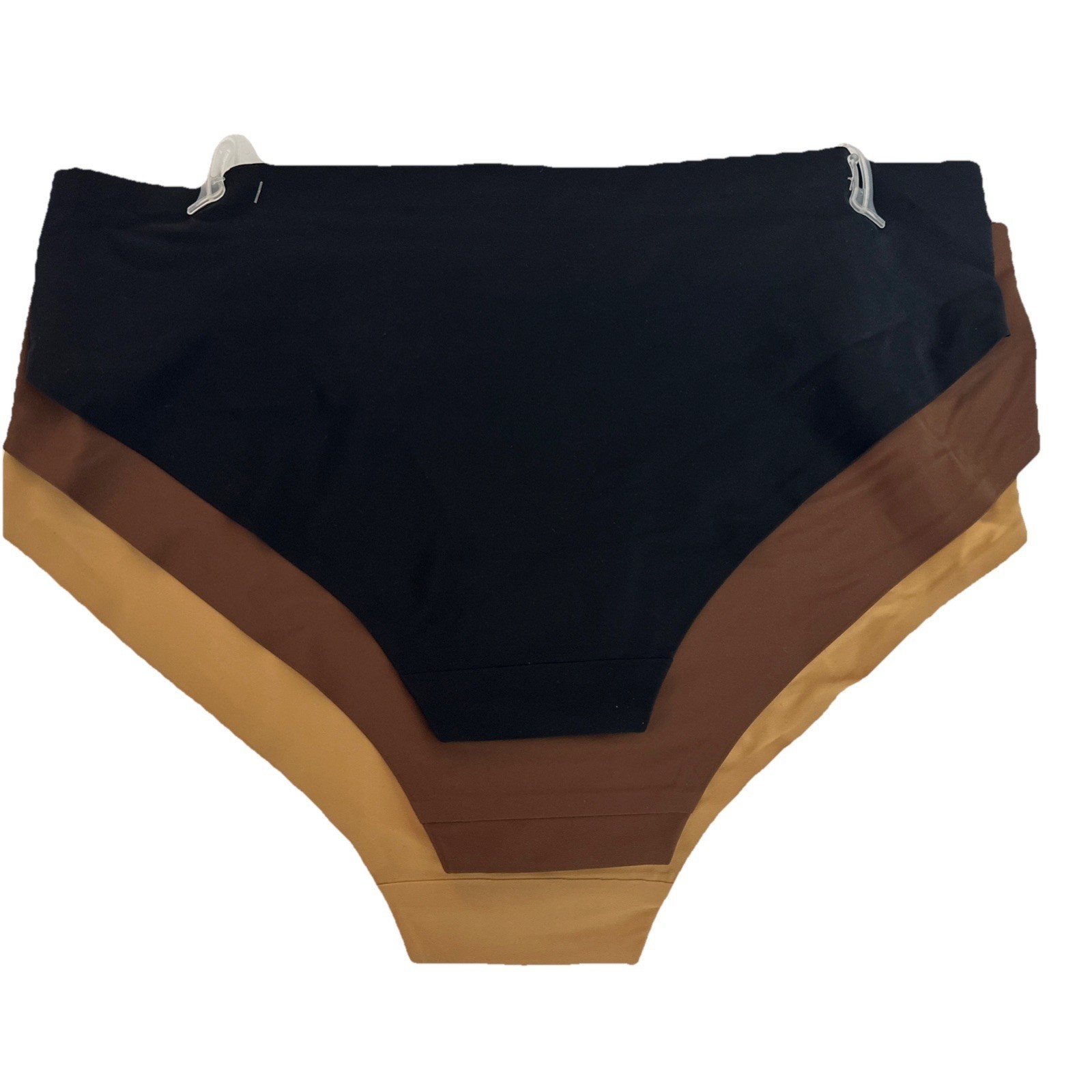 TRUE RELIGION 3-Pair TRUE SKIN Brief Panties Soft Laser Cut Seamless Logo Sz XL