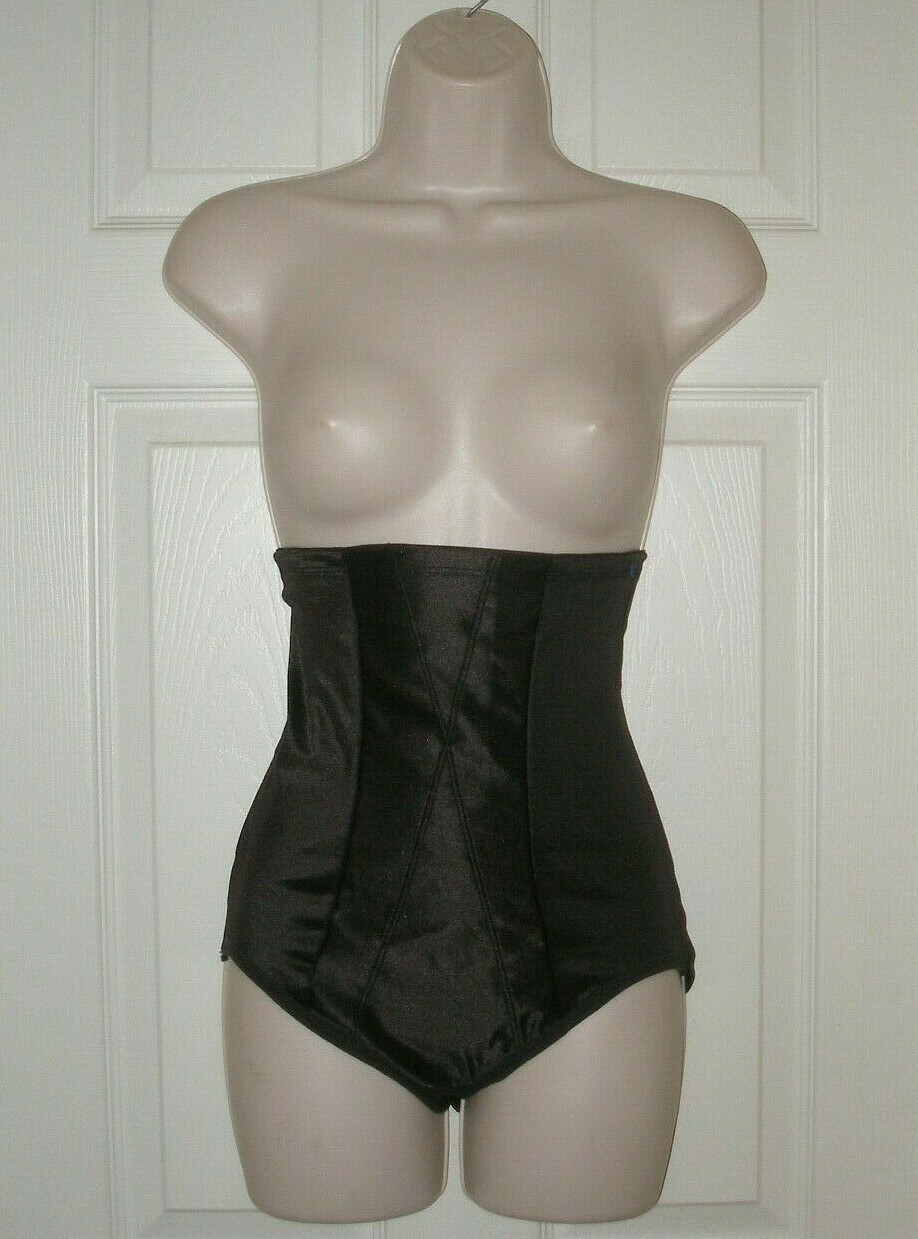 Underscore Women’s Medium BLACK Pantie Girdle High Waist Tummy Flatter Fibers