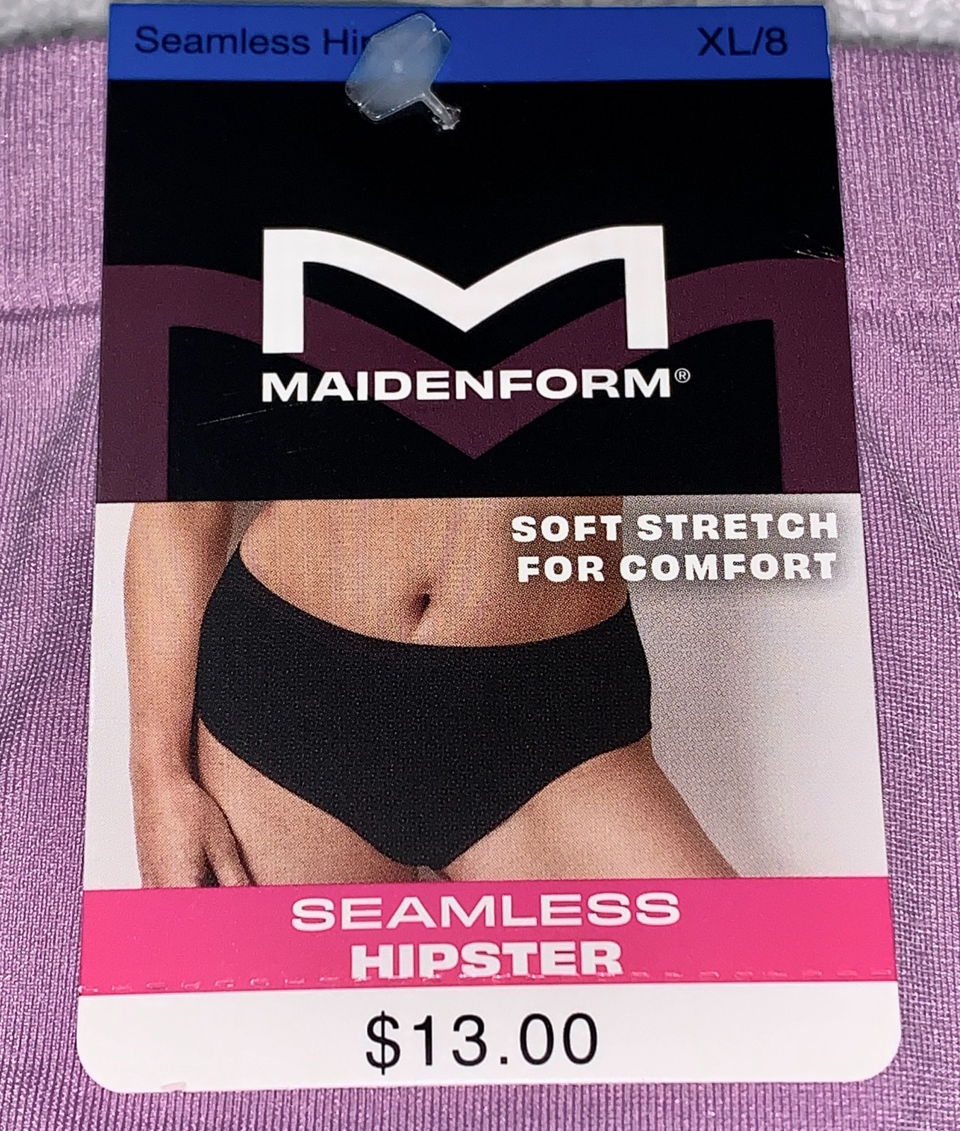 MAIDENFORM M Seamless Sojourn Lilac Hipster Panty Womens Sz S 5 M 6 XL 8 2XL 9