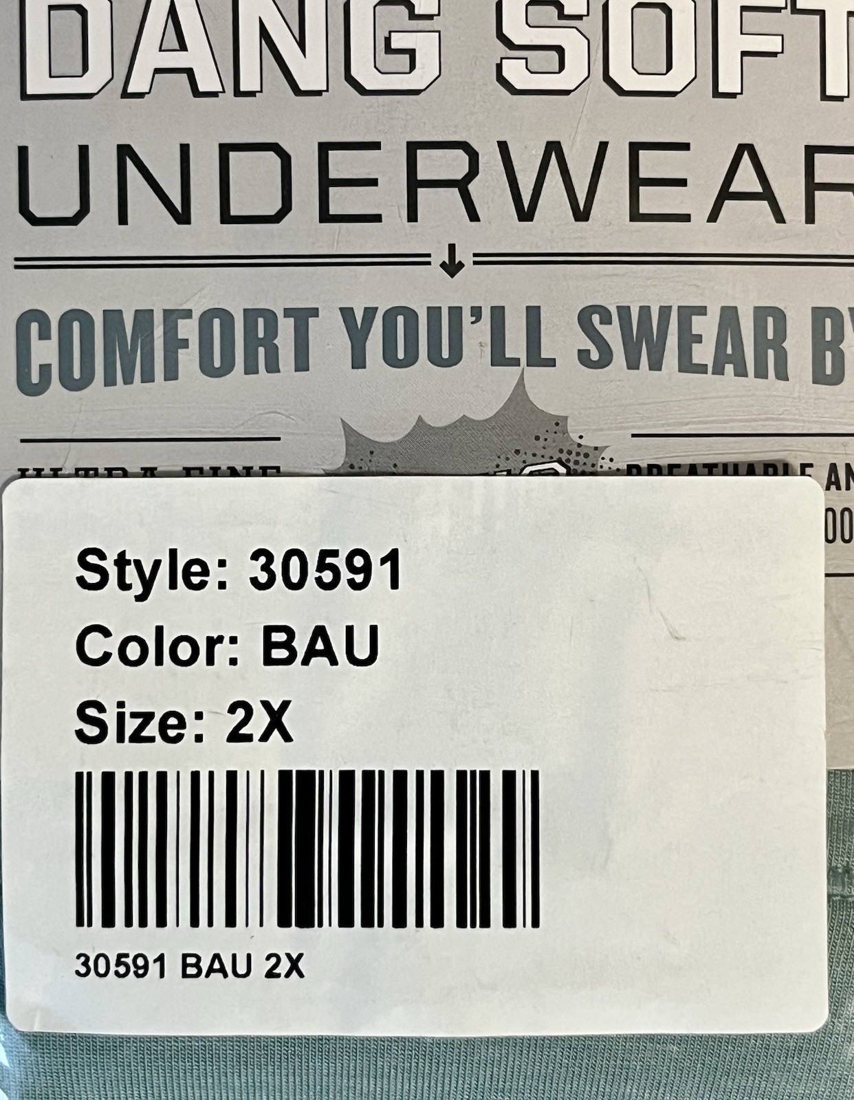 Duluth Women’s Dang Soft Underwear Modern Fit Hipster/Blue Green ~ Size 2X ~ New
