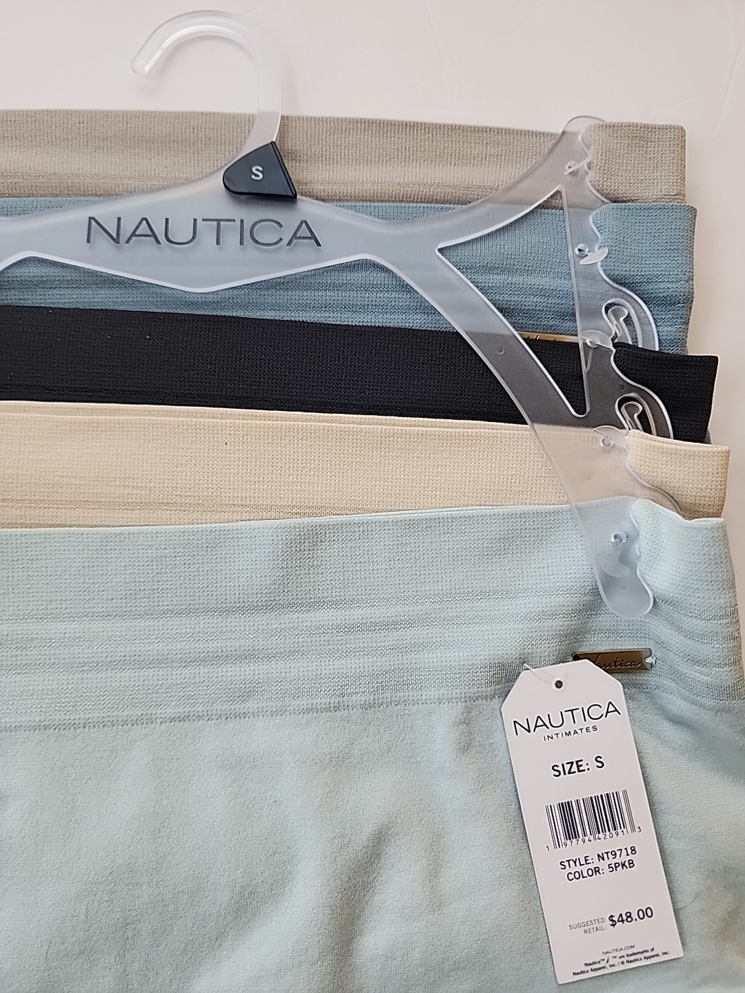 Nautica Intimates Womens 5 Pack Briefs Size S Metal Tag Logo NWT Style NT9718