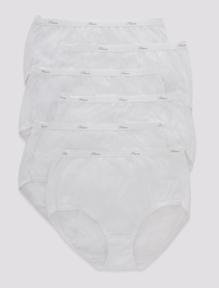 New 8-Pack HANES Women’s Size 8/XL Microfiber Tagless Briefs Smooth Cool Comfort