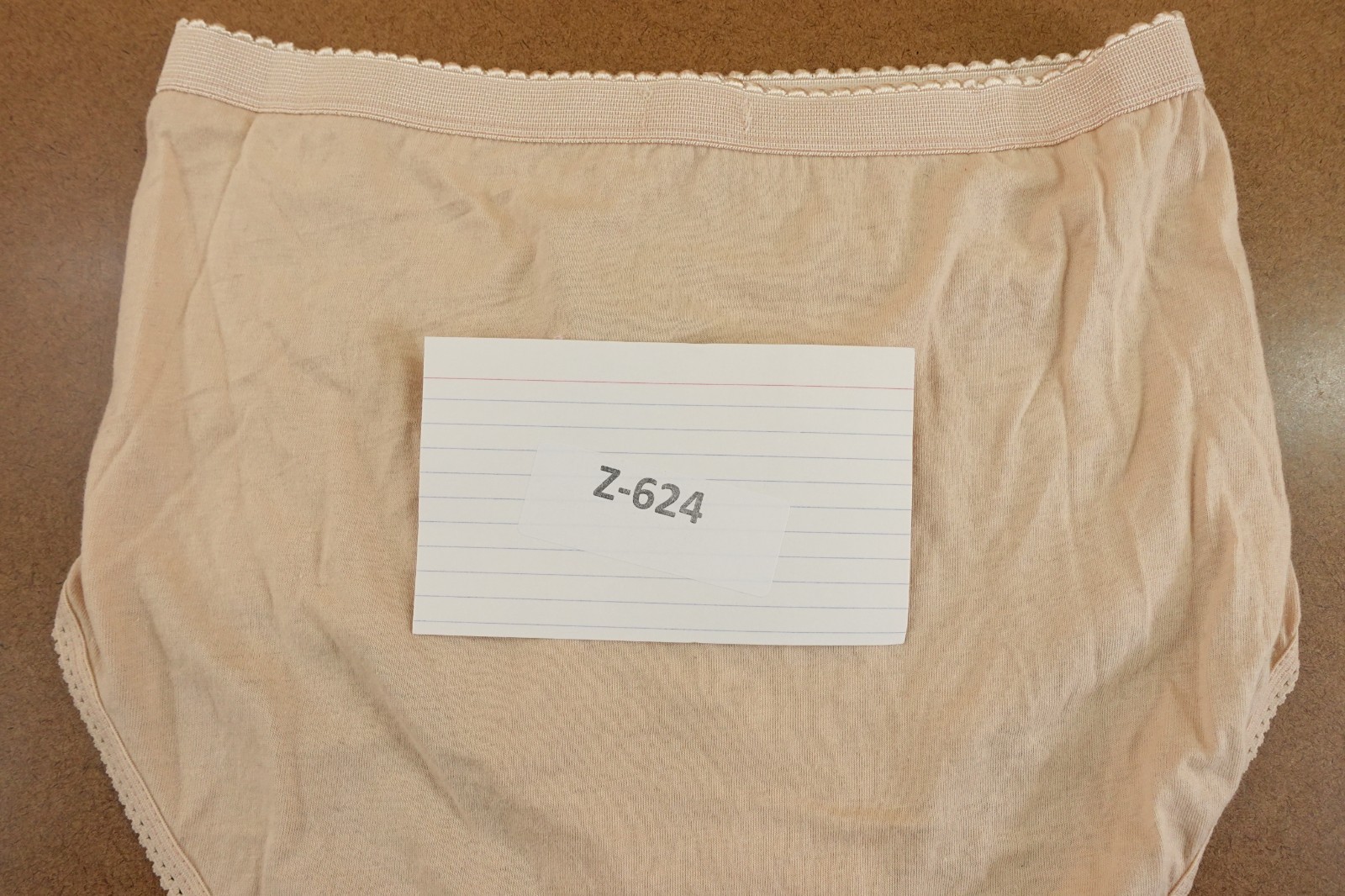Rosette Womens Size 7 Beige Cotton High Rise Retro Brief Panty NWT