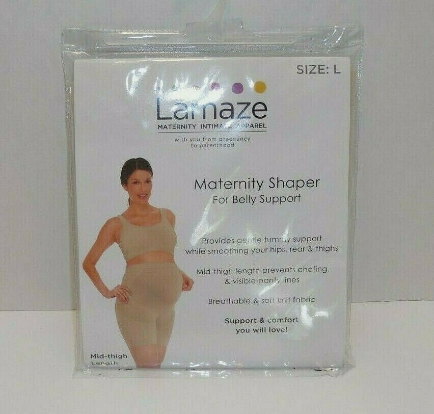 Lamaze Maternity Shaper For Belly Support Size Large Nude Mid Thigh Length New