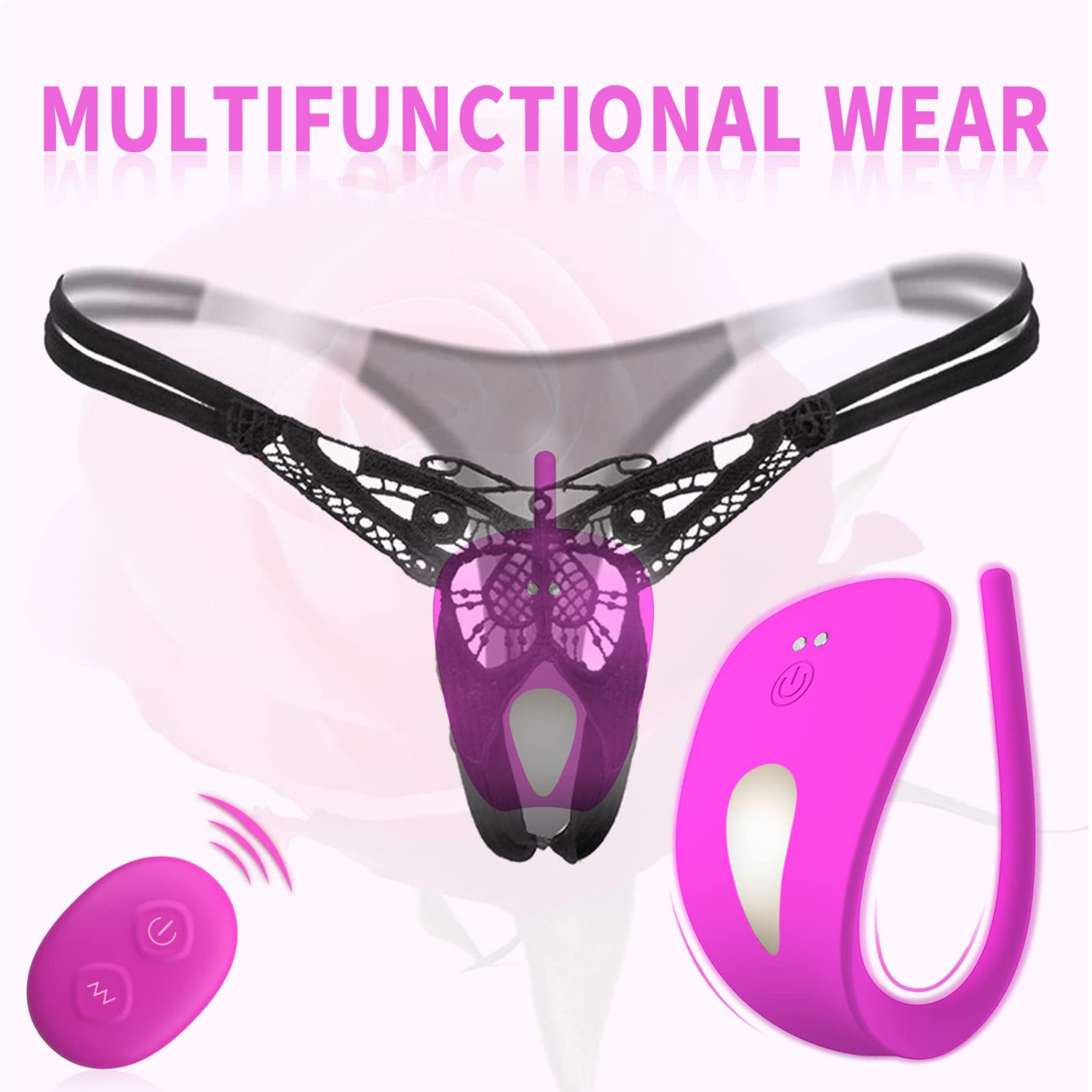 APP Remote Control Vibrating Panties C-String Rechargeable Toy Waterproof Sexy