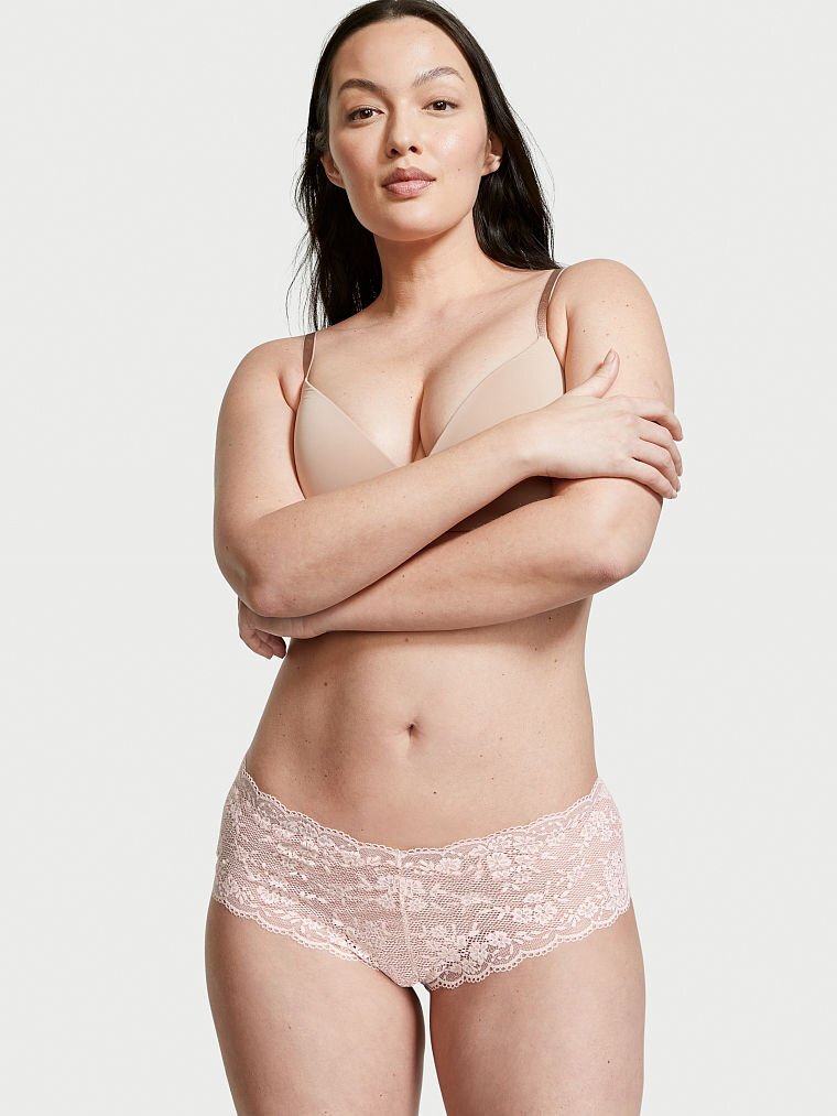 $25 M L XL XXL Pink Love Cloud LACE Victorias Secret SHORTIE BOYSHORT Pantie