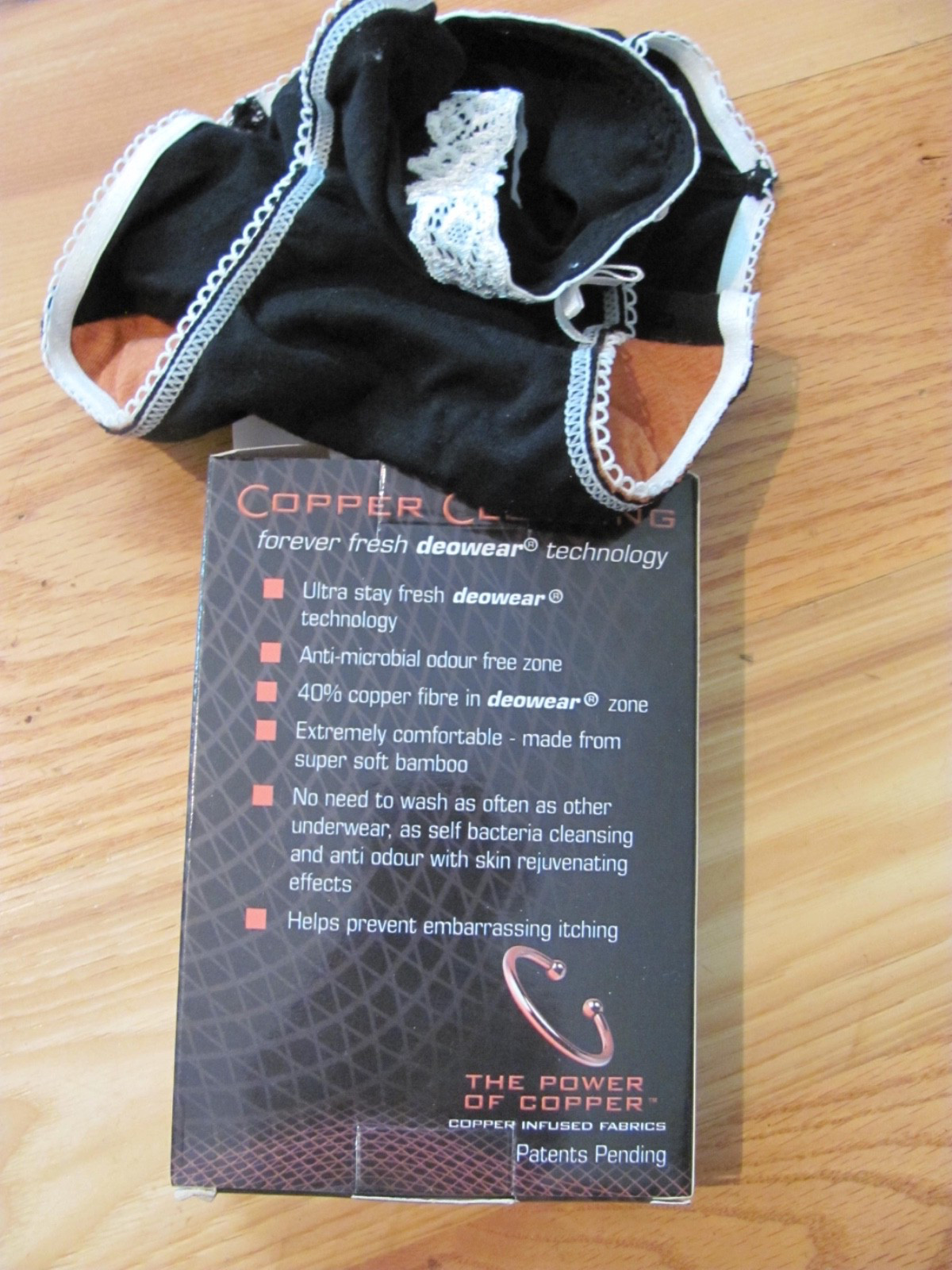Copper Clothing Ladies Bikini Briefs Anti-Microbial 40% Copper fibre Deowear S