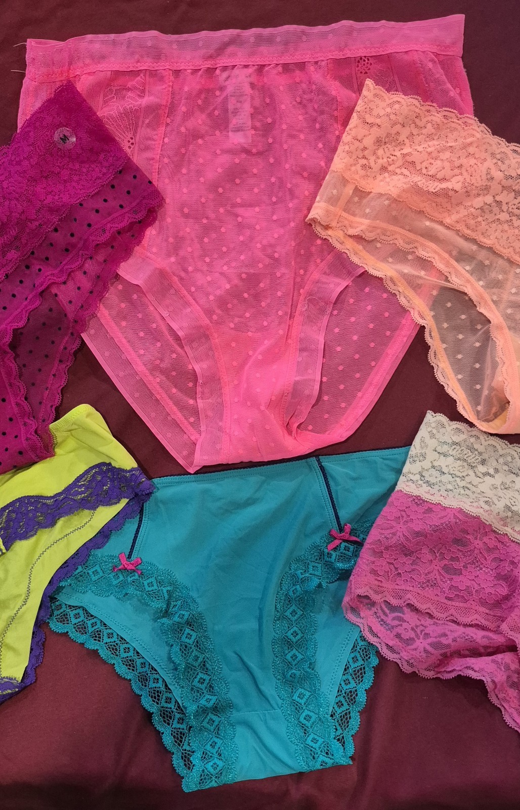 NWOT 8 Pair Of Arie Size Medium Panties Lace Bikini Underwear Panty New