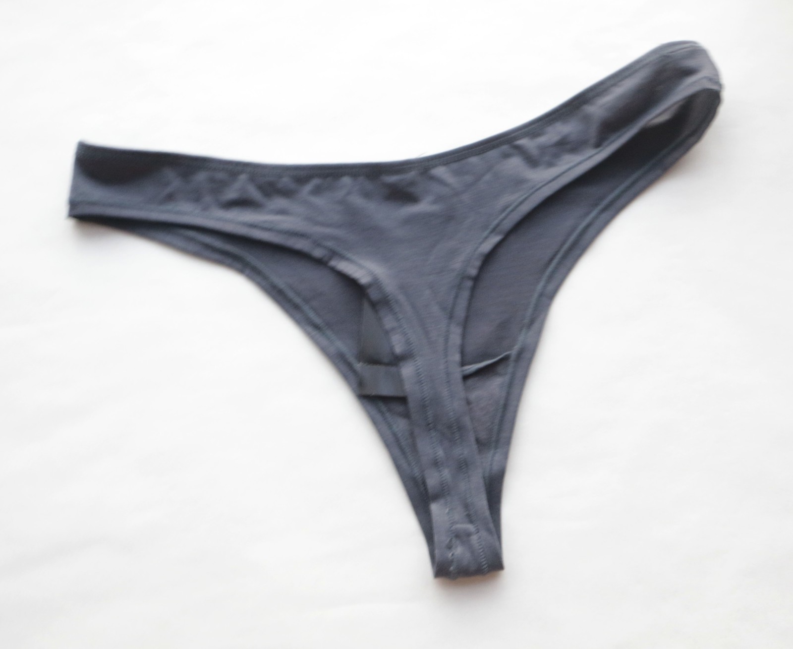 2 Pack Women Sexy Thongs Solid Smooth Underwear High cut G-string Knickers S-M