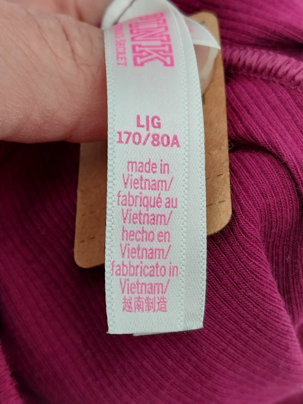 Victoria’s Secret PINK  2 PRS Cheekster/Tanga Size: LG Panty NWT