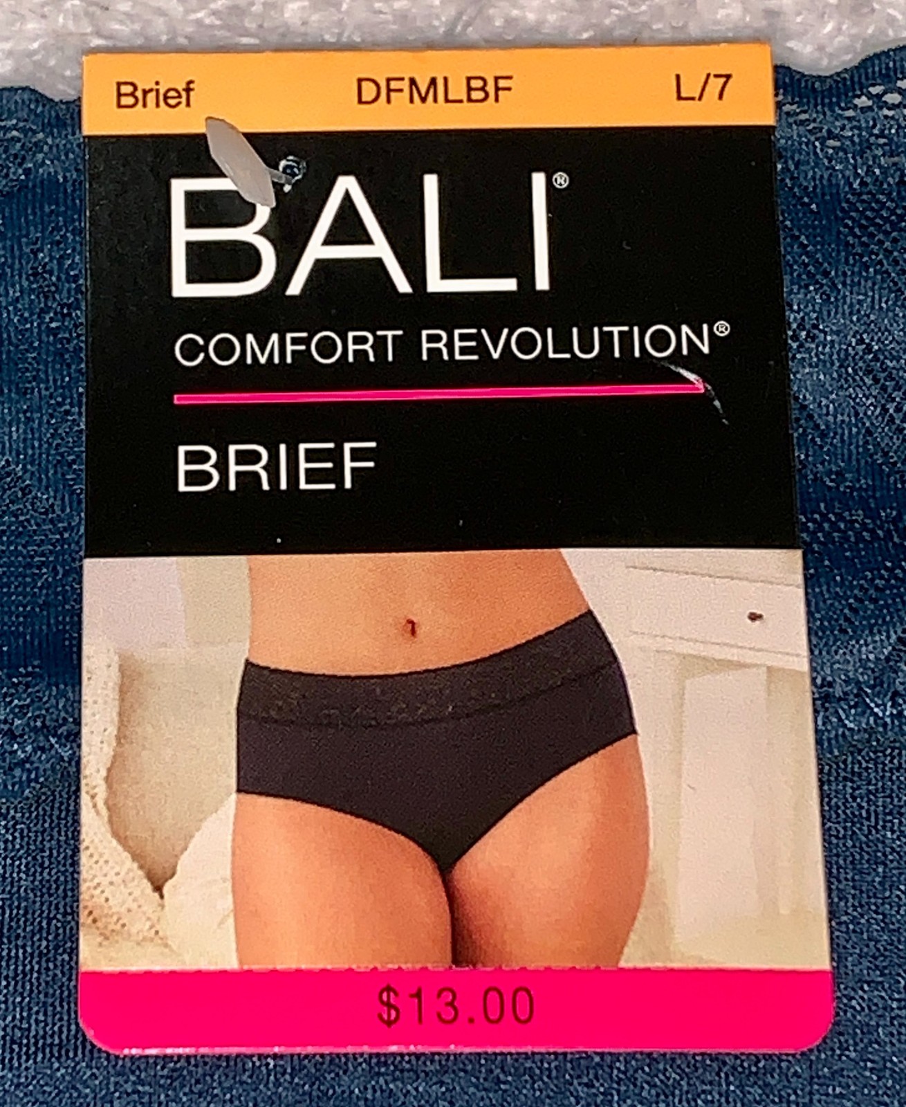 BALI Comfort Revolution Modern Seamless Jun Blue Brief Panty Womens S M L XL 2XL