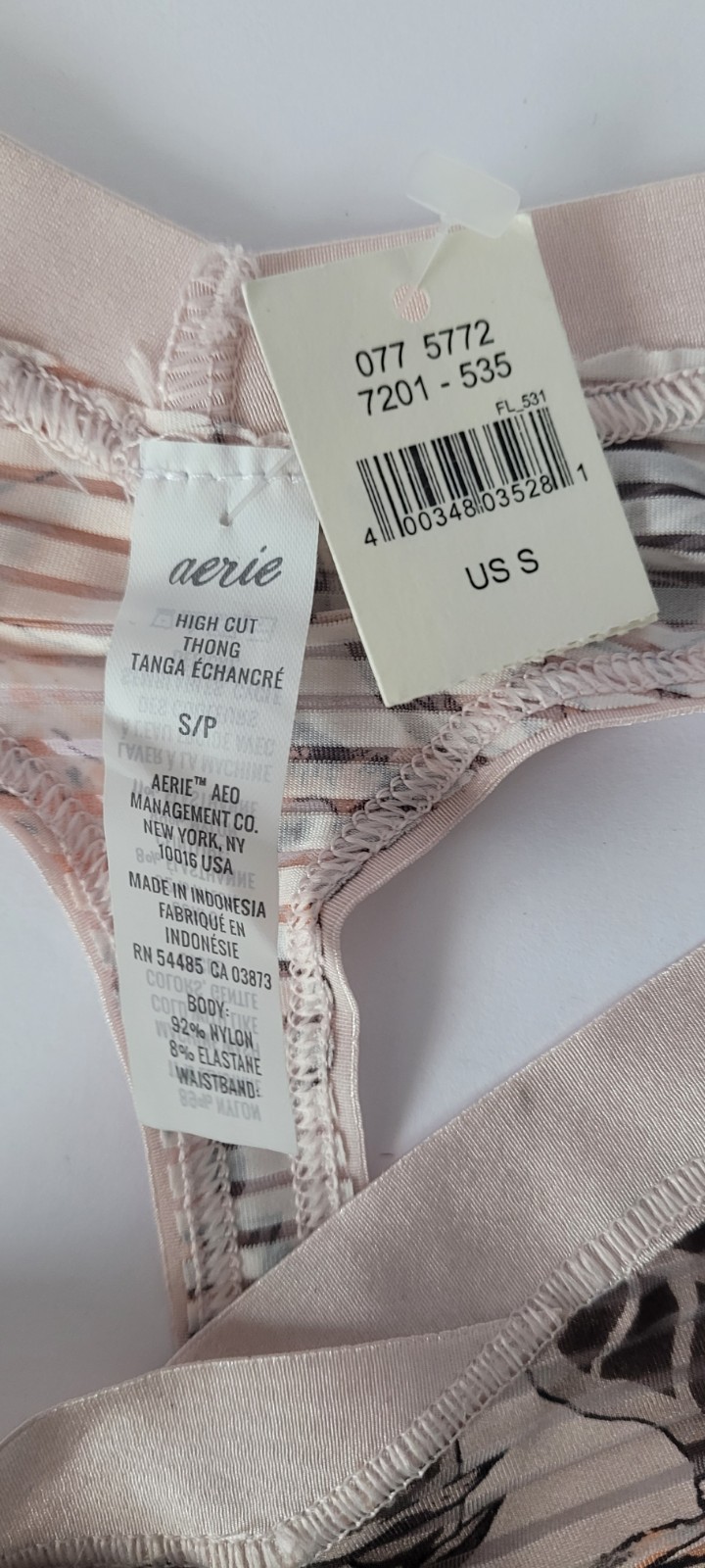 Aerie Smoothez Bikini, Aerie Bikini, Nylon, Aerie High Cut Thong, New, H2