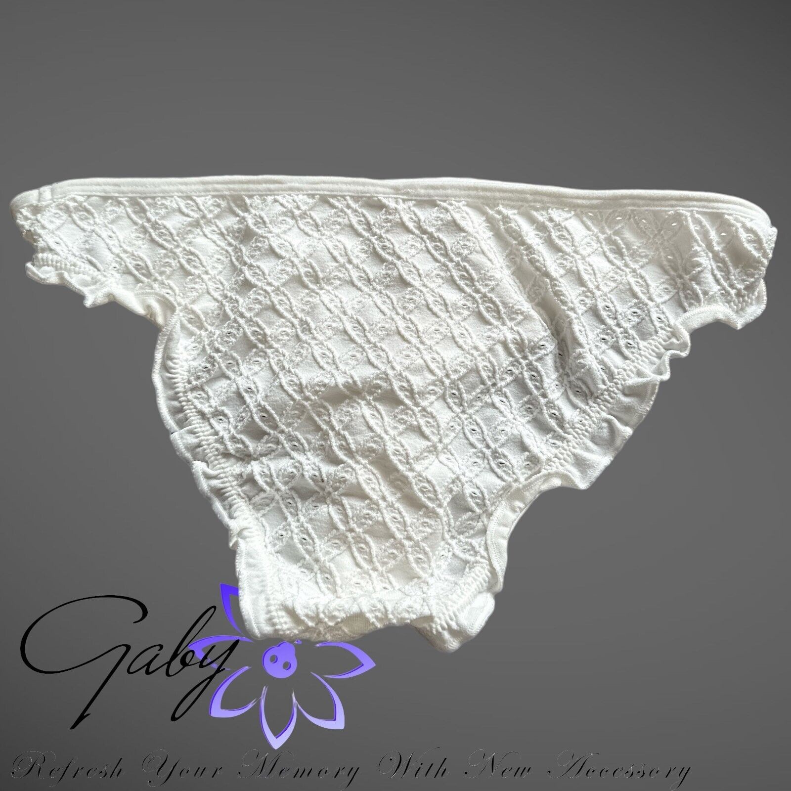 By Anthropologie Seamless Eyelet Low-Rise Briefs Panties Pack of 1 Size XXS/XS