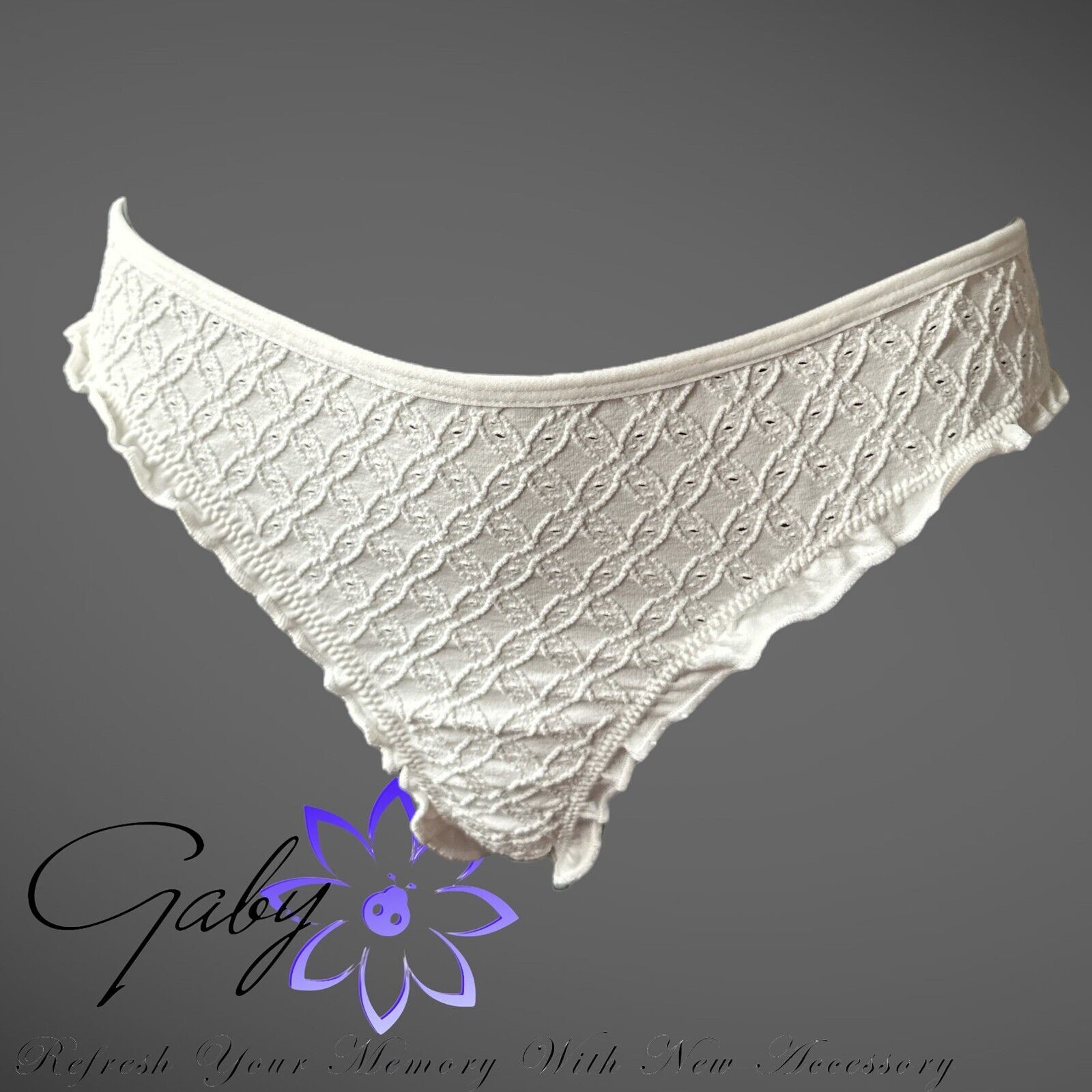 By Anthropologie Seamless Eyelet Low-Rise Briefs Panties Pack of 1 Size XXS/XS