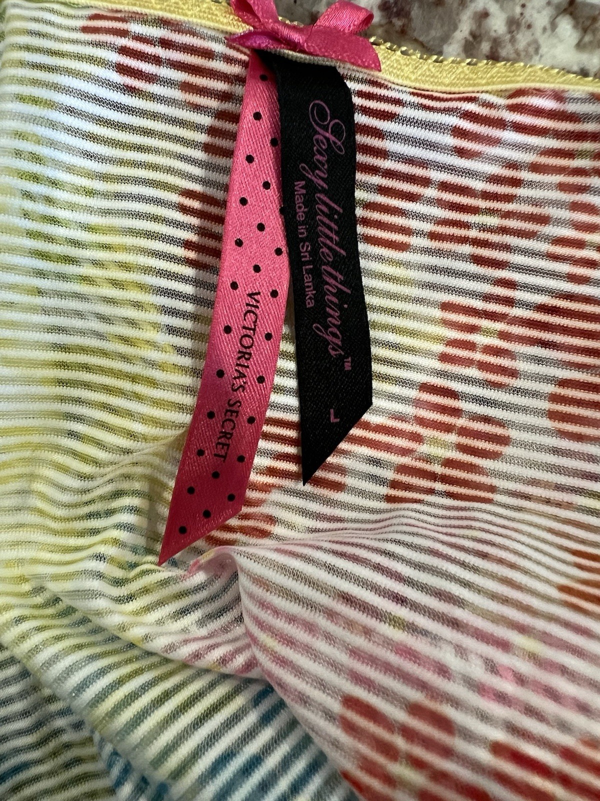 True Vintage VICTORIA’S SECRET Sexy Little Things Lace Hiphugger RARE Panty L