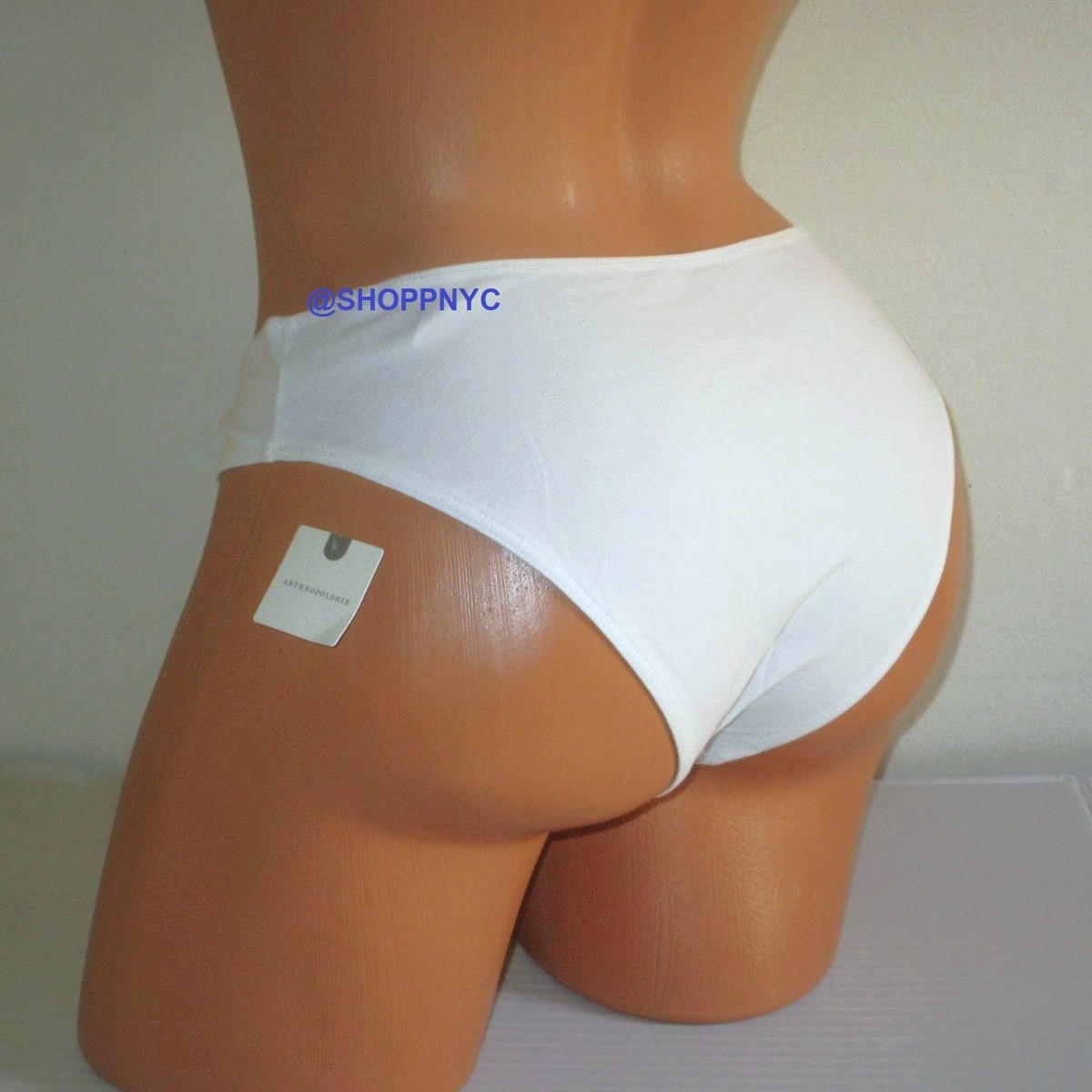 Anthropologie Cotton Bikini Brief Panty Cream Vanilla S M L XL