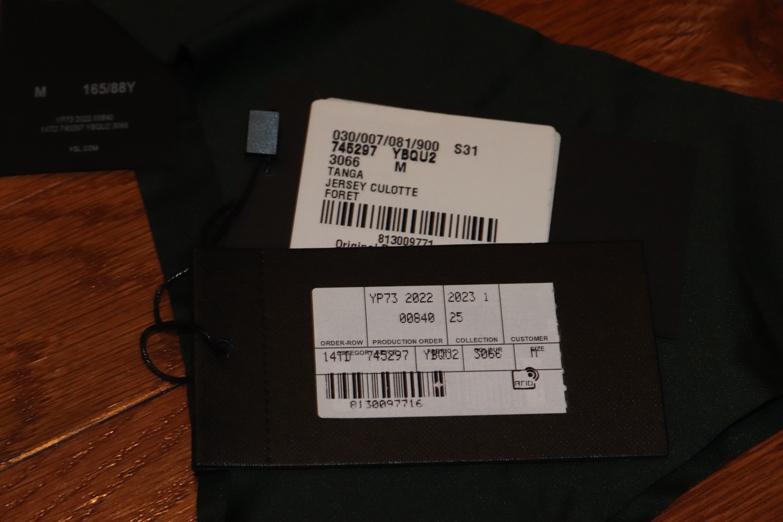 BNWT Saint Laurent Jersey Culotte Tanga Panty MSRP $490!!!