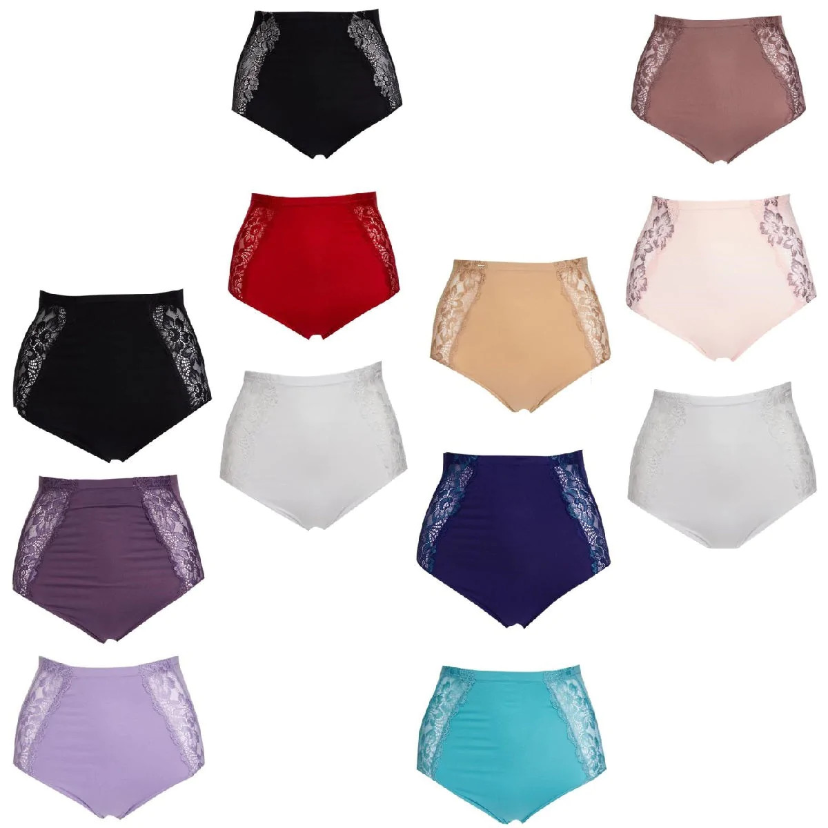 Rhonda Shear Seamless Lace Brief 3-pack 605377-J