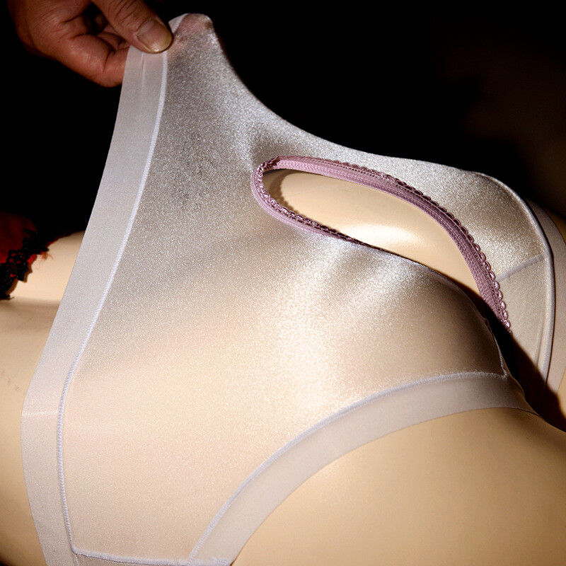 Oil Shiny Glossy Panties See Through Bikini Briefs Knicker Thong Underwear Women