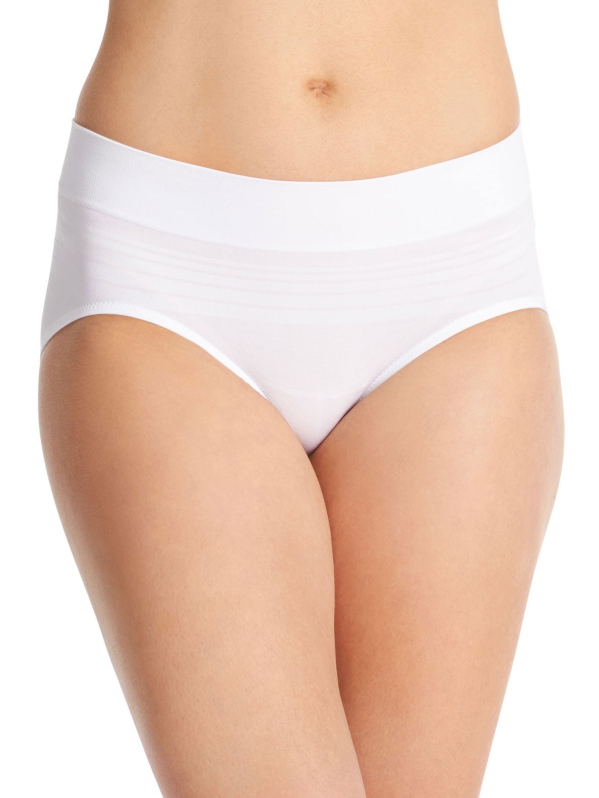 Warners No Pinching, Comfort Waist Smooth and Seamless Hipsters – White – XL