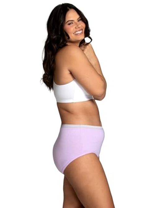 Women’s Eversoft Cotton Underwear 7 Brief – Assorted Color Heathers