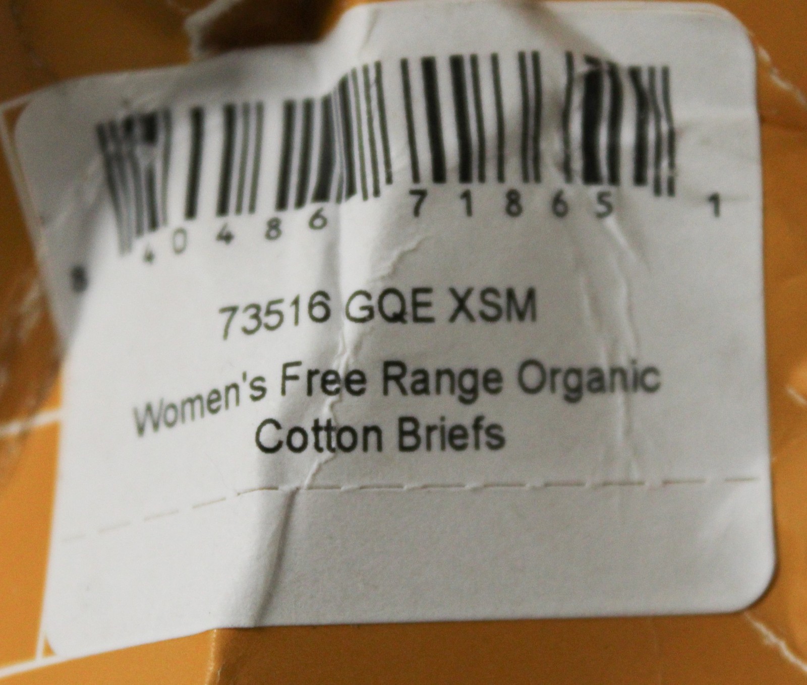 Duluth Trading Women’s Free Range Organic Cotton Briefs NN7 Floral Yellow XS NWT