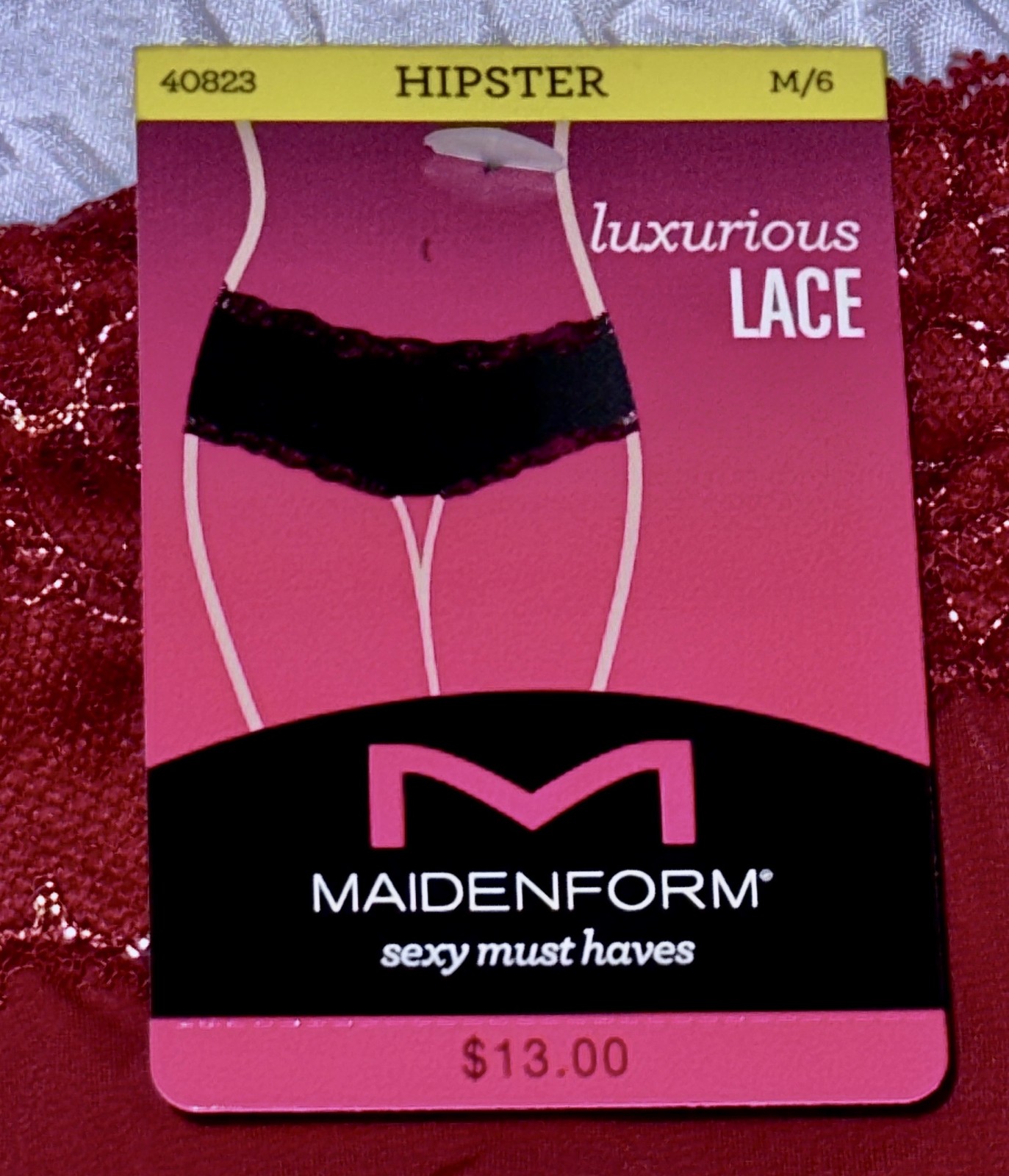 MAIDENFORM Sexy Must Haves Luxurious Lace Cheeky Hipster Panty Women S 5 M 6 L 7