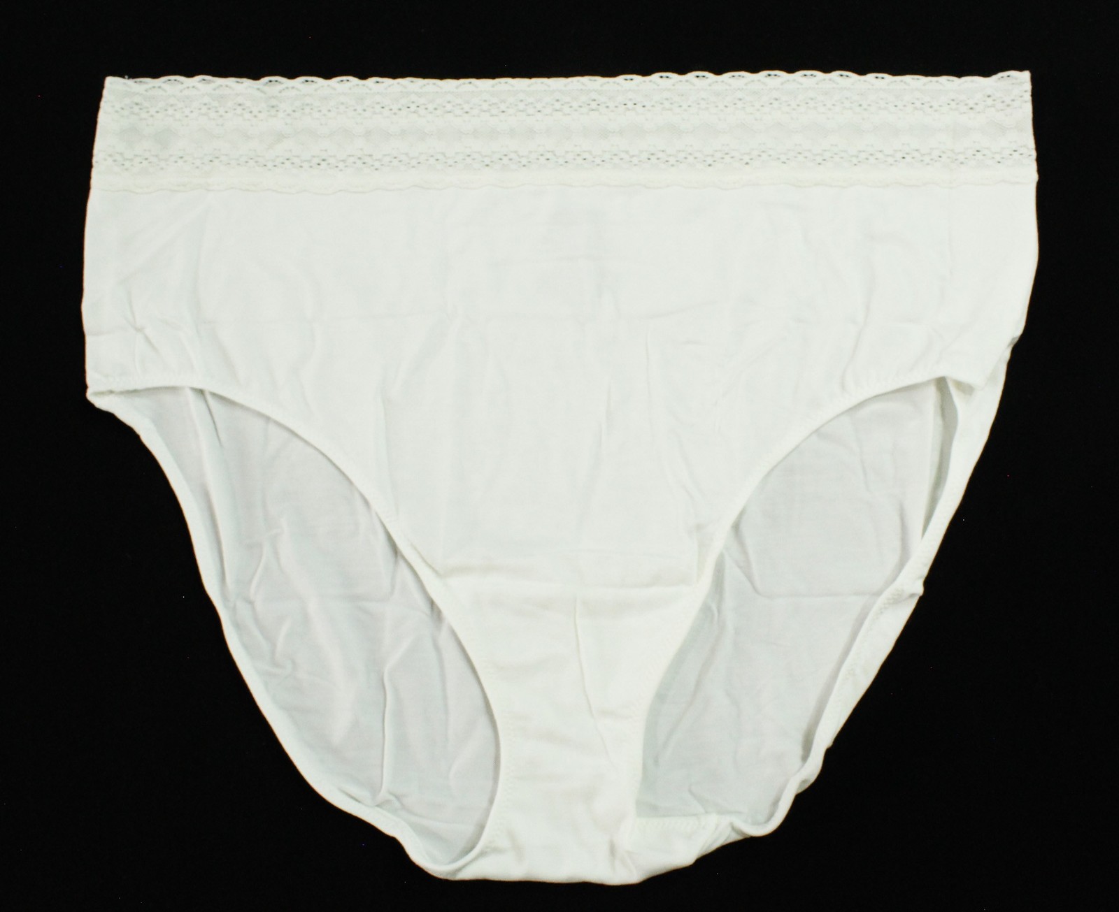 MeUndies Women’s High Waisted Lace Wide Panty Briefs NN7 White 4XL NWT