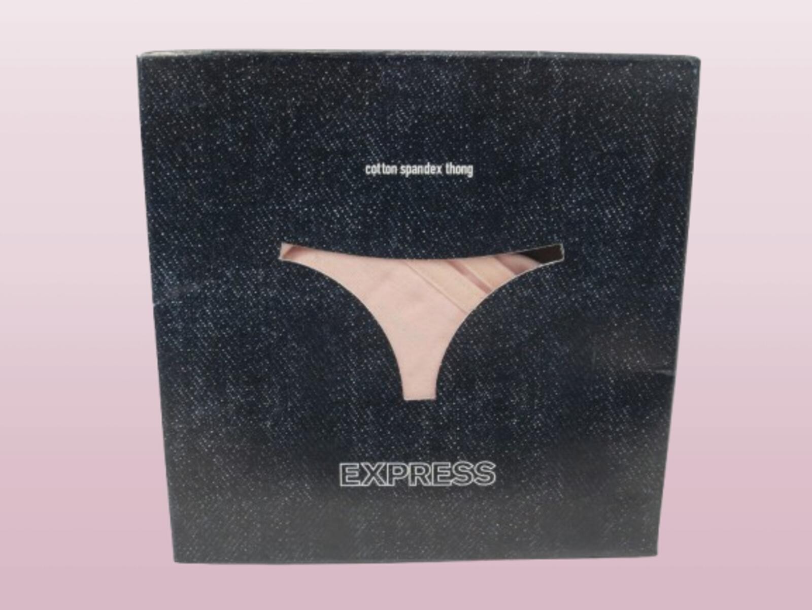 EXPRESS INTIMATES COTTON SPANDEX THONG PANTY PINK SIZE MEDIUM BOXED LOT OF 3