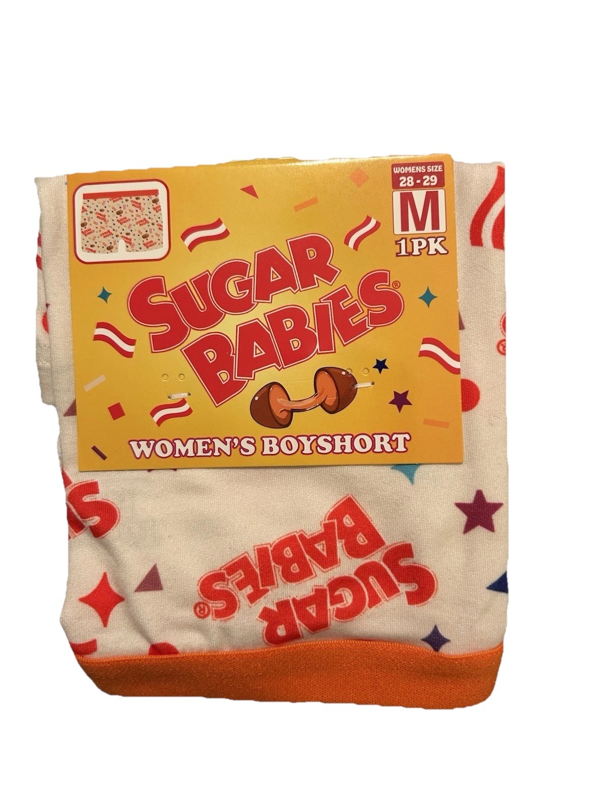 NEW! TOOTSIE ROLL ~ SUGAR BABIES CANDY ~ WOMEN’S BOYSHORT SIZE M 28-29 UNDERWEAR