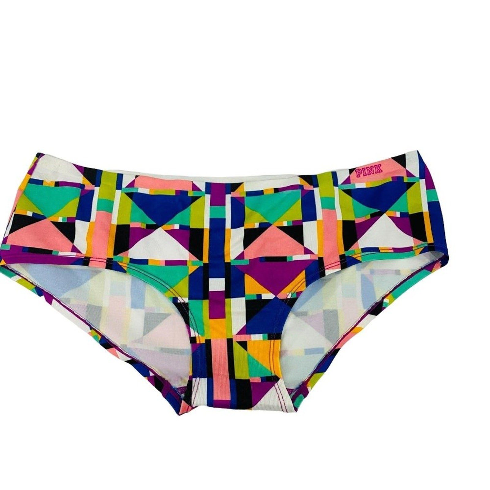 Victoria’s Secret PINK Geometric colorful Hipster Panty Womens Large