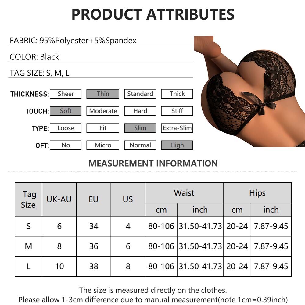 Women Crotchless Thong G-String Briefs Panties Knickers Underwear Lingerie Pants