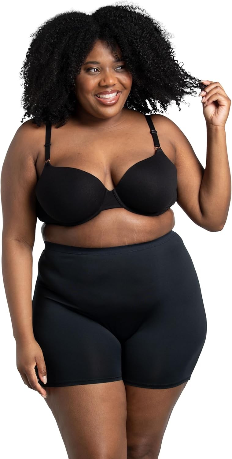 Women’s Fit for Me Plus Size Underwear Boxer Brief-Microfiber-Assorted 12