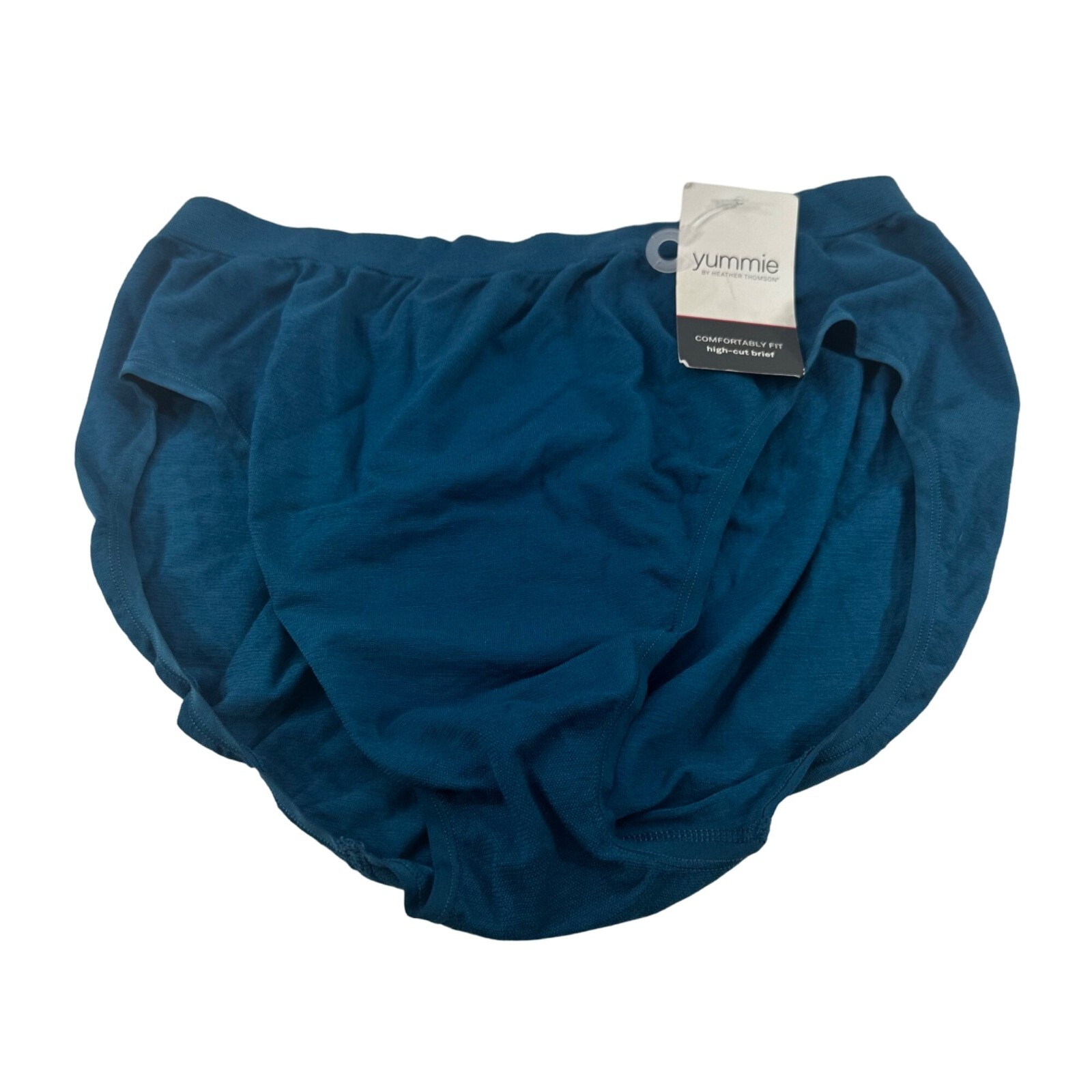 Yummie Women’s One Size Fits Small To XL Panty Brief Hi Cut Outlast Blue New