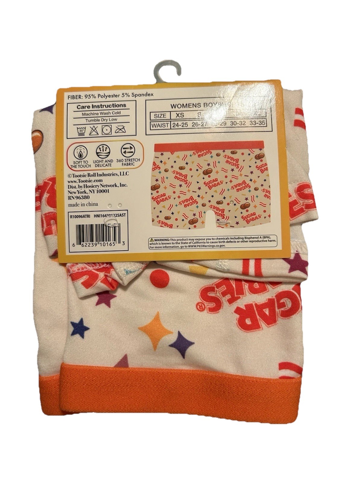 NEW! TOOTSIE ROLL ~ SUGAR BABIES CANDY ~ WOMEN’S BOYSHORT SIZE M 28-29 UNDERWEAR