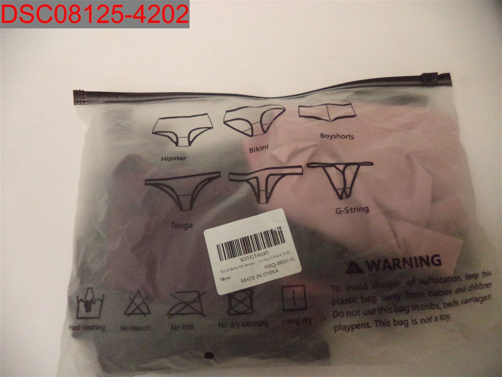 NWOT – Women’s Assorted 6 Pack Lace Trim Cheeky Briefs, Size L X0031T4GX5