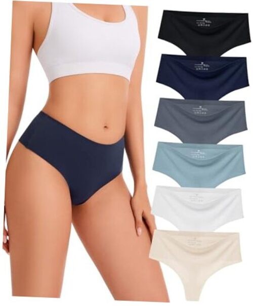 Cotton Thongs for X-Large 6 Pack – Black/Navy Blue/Gray/Dusty Blue/Cream/White