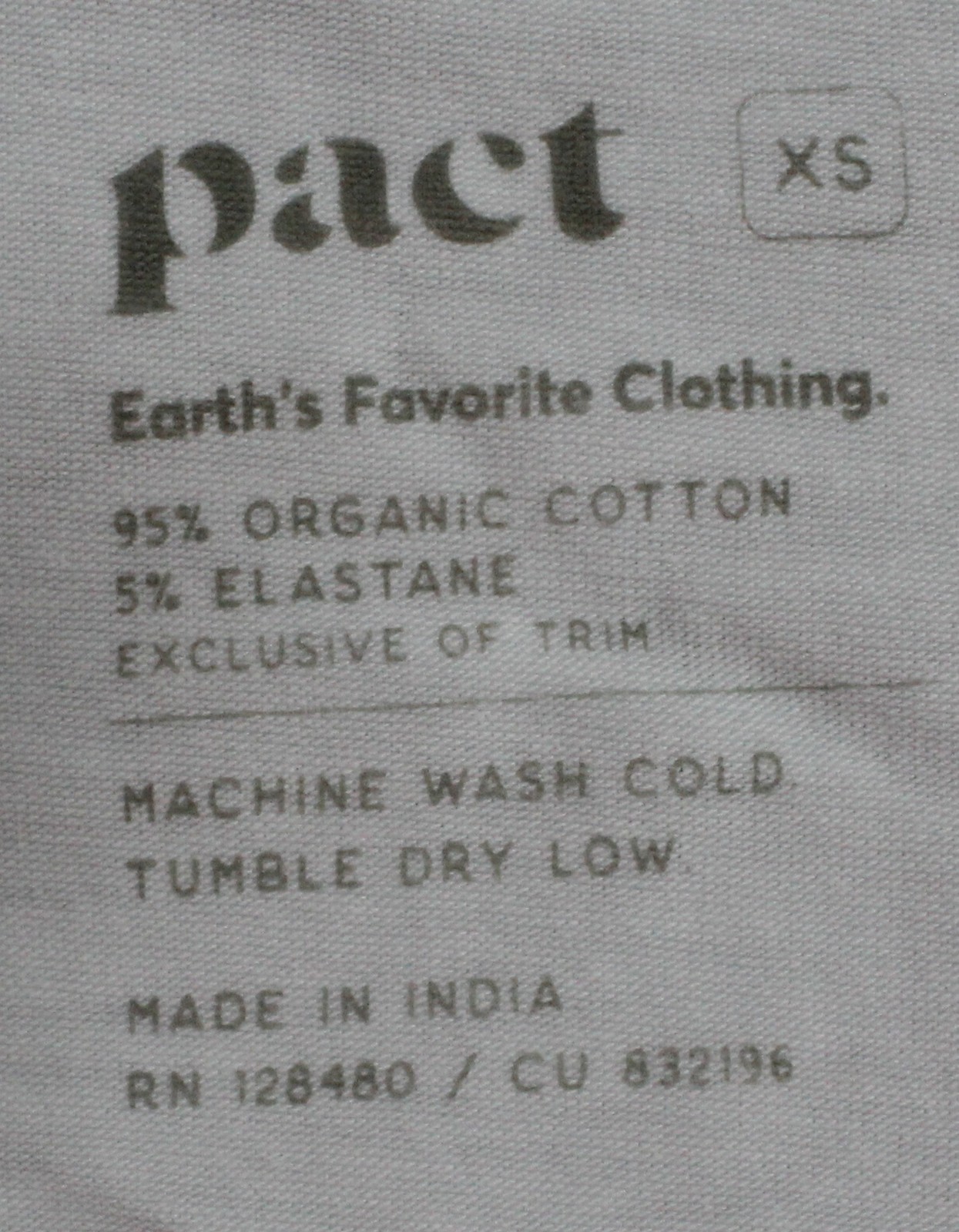 Pact Women’s Tagless Organic Everyday Smooth Boy Short Panty NN7 White XS NWT