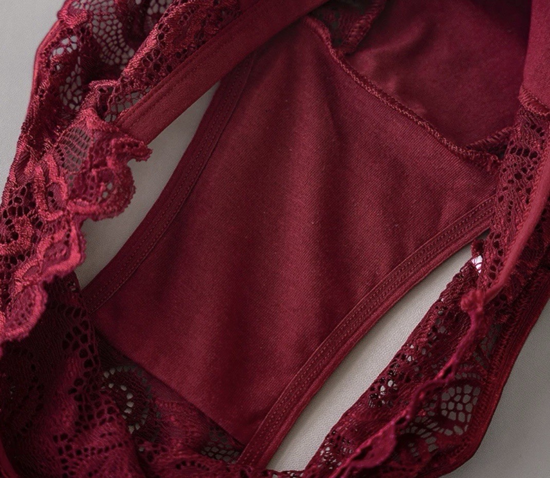 3PCS/Set Luxury Floral Embroidery Lace Panties Women Briefs Sexy Hollow Lingeri