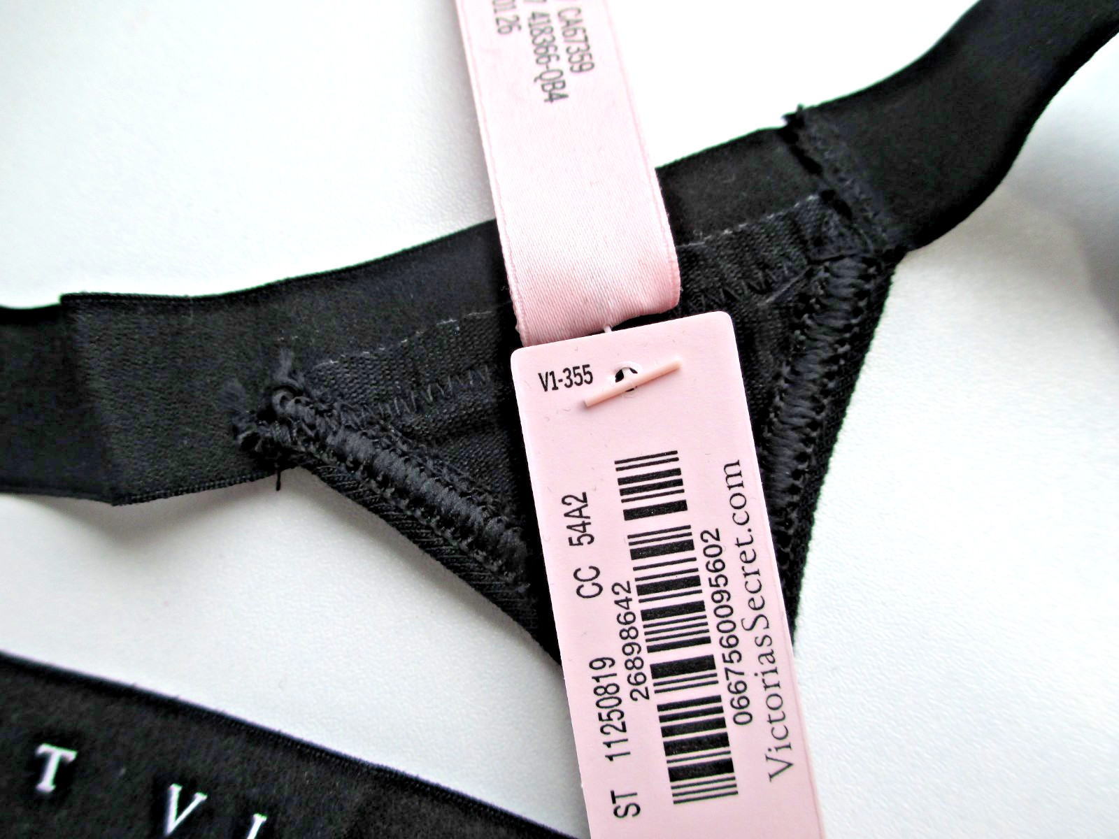 VICTORIA’S SECRET Cotton V-String Thong Panty S M L XL Black NWT VS FREE SHIP 4+