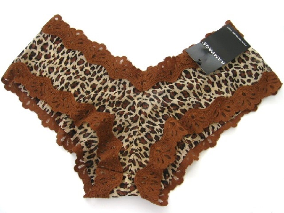 A060H Rampage NEW Women’s Embroidered Lace Openings Animal Prints Mesh Hipsters